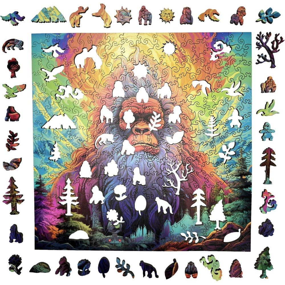Trippy Puzzles - 300 Piece Wood Jigsaw Yeti Yonder