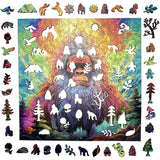 Trippy Puzzles - 300 Piece Wood Jigsaw Yeti Yonder