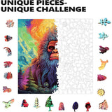 Trippy Puzzles - 300 Piece Wood Jigsaw Yeti Yonder