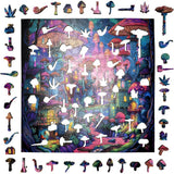Trippy Puzzles - 300 Piece Wood Jigsaw Shroomopolis