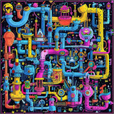 Trippy Puzzles - 300 Piece Wood Jigsaw Sci-Fi Sewer