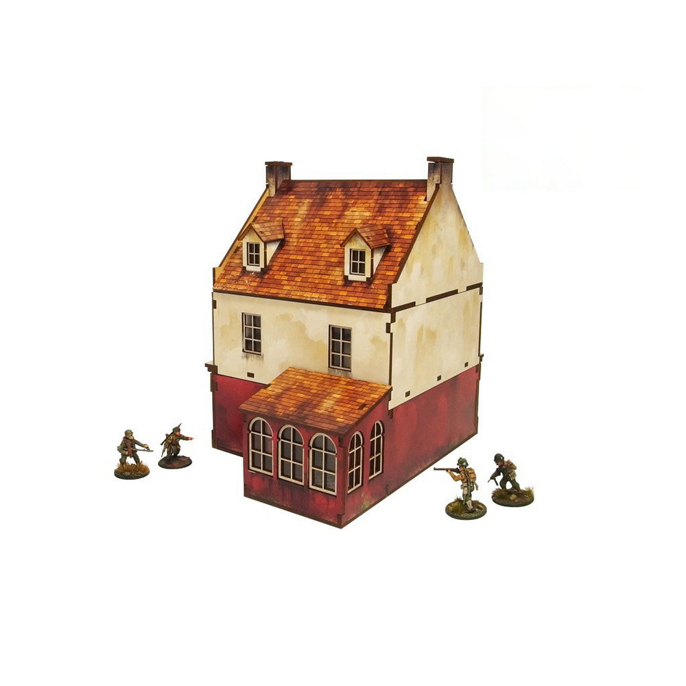 Micro Art Studio - WW2 Normandy Restaurant PREPAINTED [28mm/1:56]