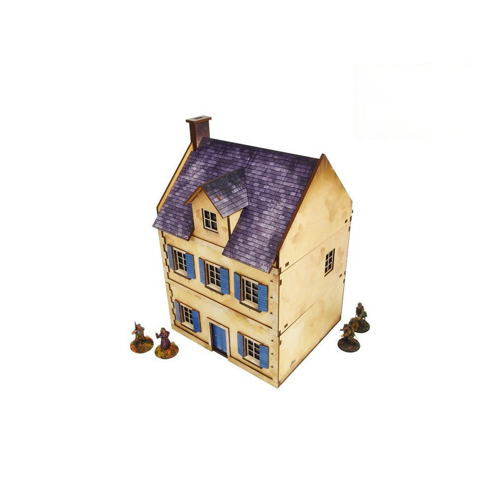 Micro Art Studio - WW2 Normandy Townhouse 3 PREPAINTED [28mm/1:56]
