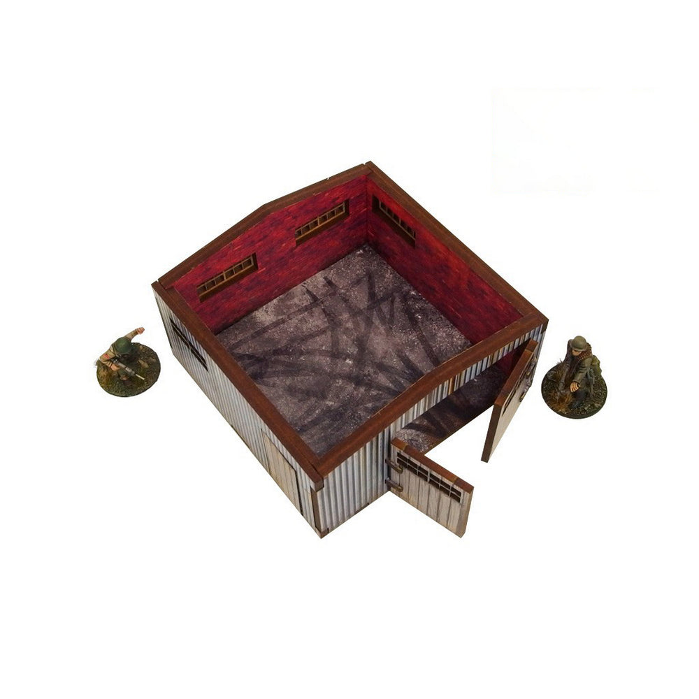 Micro Art Studio - WW2 Normandy Large Tin Shed PREPAINTED [28mm/1:56]