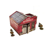 Micro Art Studio - WW2 Normandy Garage w. Petrol Station PREPAINTED [28mm/1:56]