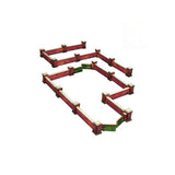 Micro Art Studio - WW2 Normandy Wall w. Gate (low) PREPAINTED [28mm/1:56]