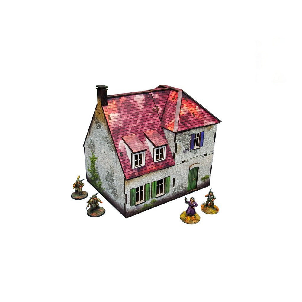Micro Art Studio - WW2 Normandy Farmhouse PREPAINTED [28mm/1:56]