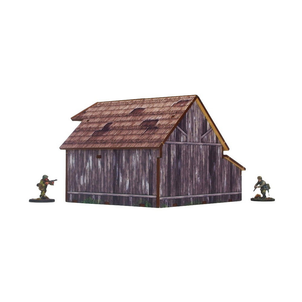 Micro Art Studio - WW2 Ostfront Village Barn (1) PREPAINTED [28mm/1:56]