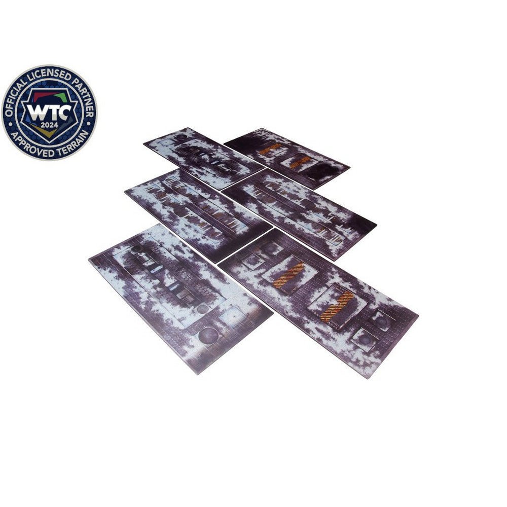 Micro Art Studio - Imperial Terrain Footprint 12x6 (6) Fenris PREPAINTED