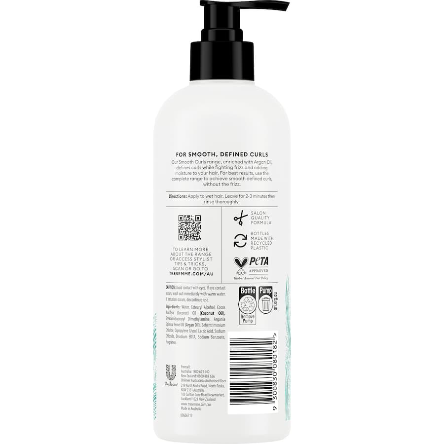 Tresemme Conditioner Smooth Curls Pump 500mL