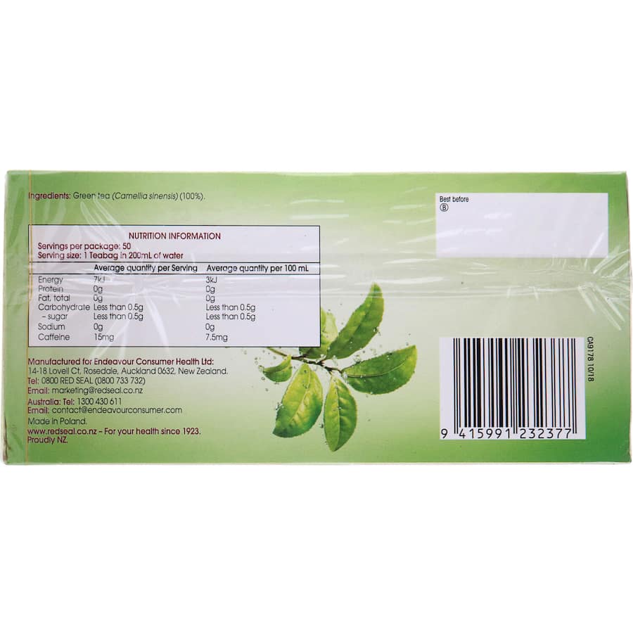 Red Seal Green Tea Traditional Bags 50pack