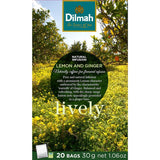 Dilmah Fruit Tea Bags Lemon And Ginger 20 pack