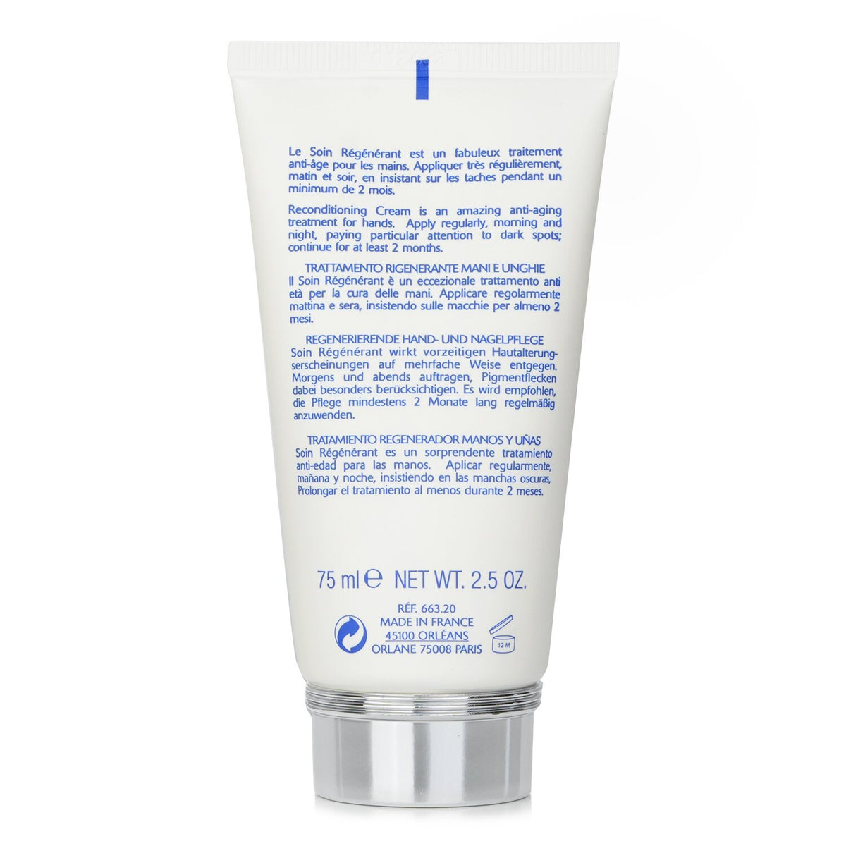 Orlane Reconditioning Cream Hands &amp; Nails  75ml/2.5oz