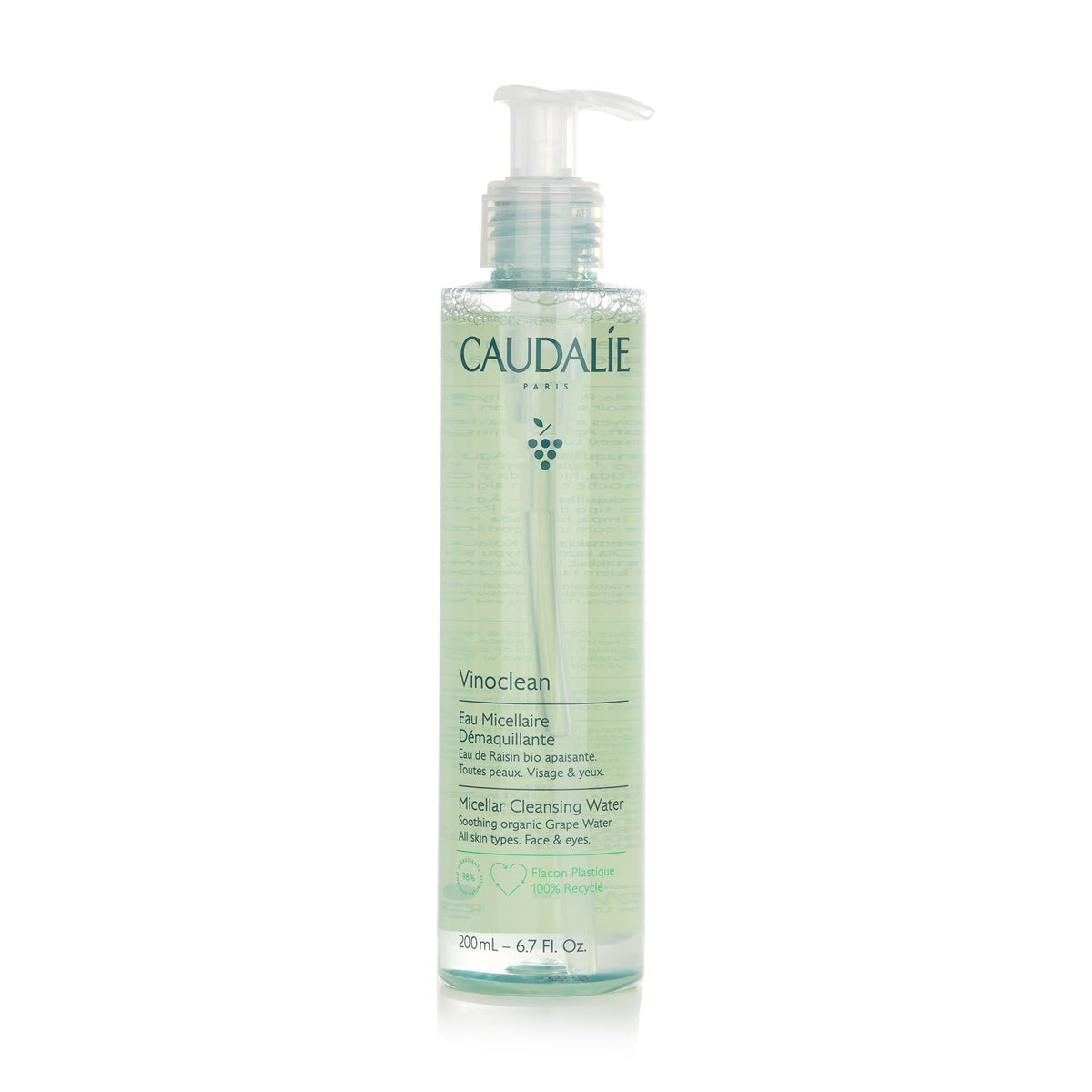 Caudalie - Vinoclean Micellar Cleansing Water (Face & Eyes)  - 200ml/6.7oz