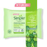 Simple Facial Wipes Biodegradable 50pack