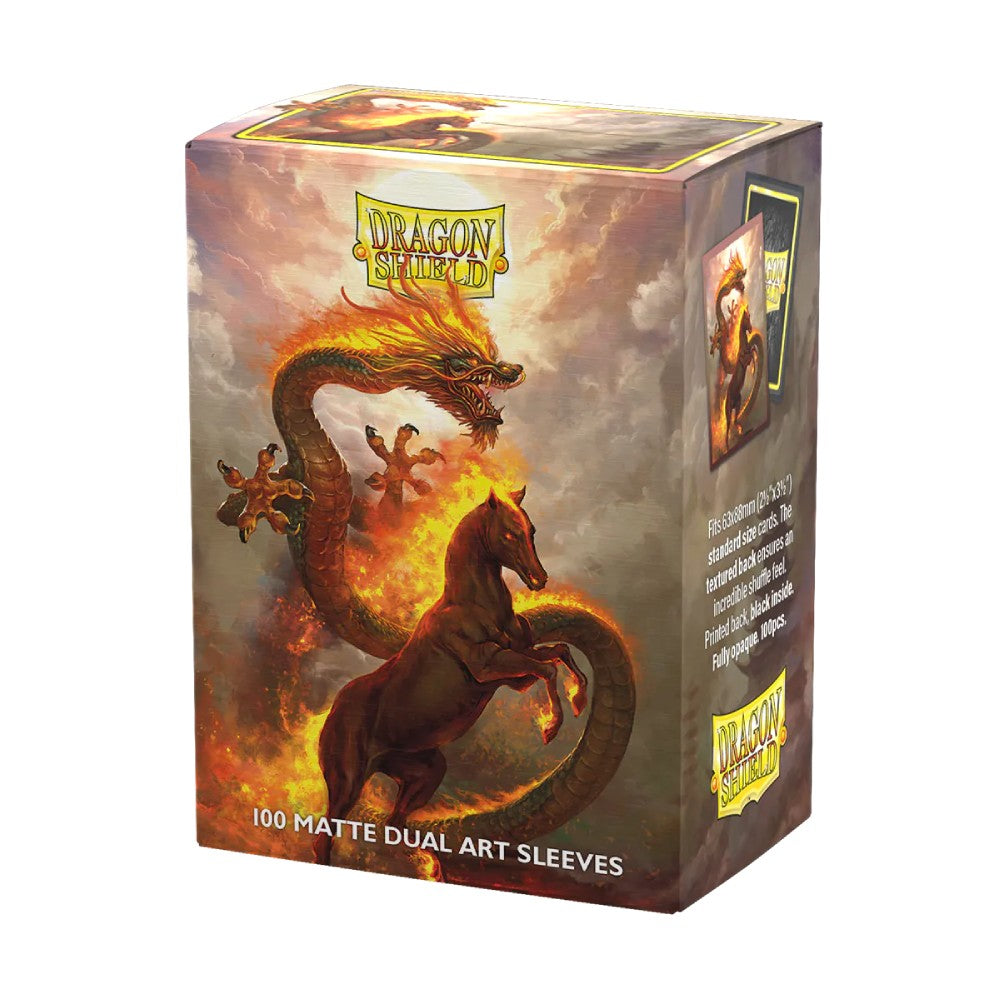 Dragon Shield: Sleeves  - Matte Dual Art  - Lunar New Year 2026: Fire Horse