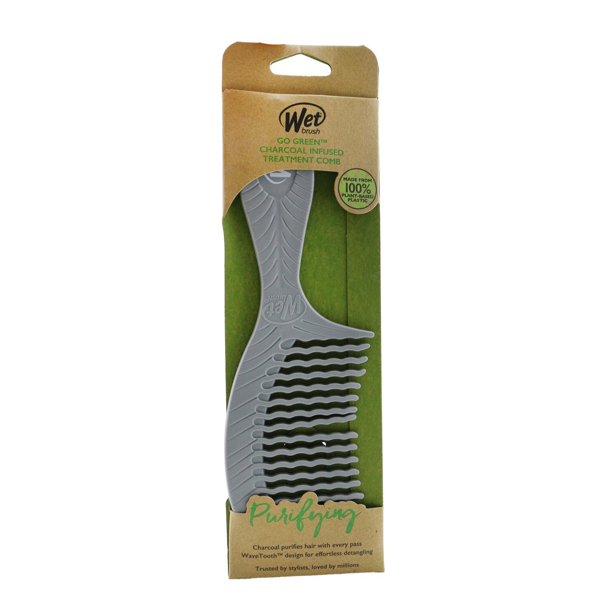 Wet Brush - Go Green Treatment Comb - # Charcoal  - 1pc