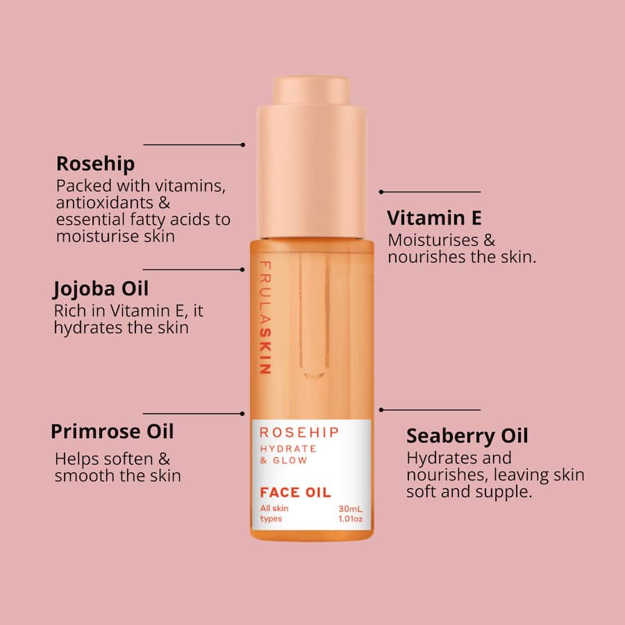 Frula Face Oil Rosehip Hydrate & Glow 30mL
