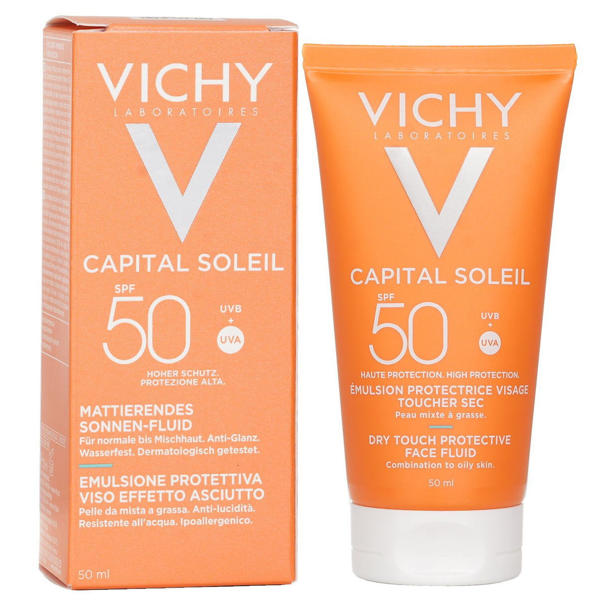 Vichy - Capital Soleil Mattifying Face Fluid Dry Touch SPF 50 - Water Resistant