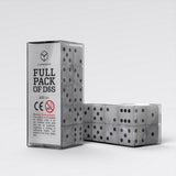 Q Workshop - Full Pack of D6s: Pearl&Black