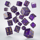 Q Workshop - Full Pack of D6s: Shimmering Purple & Gold