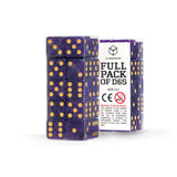 Q Workshop - Full Pack of D6s: Shimmering Purple & Gold