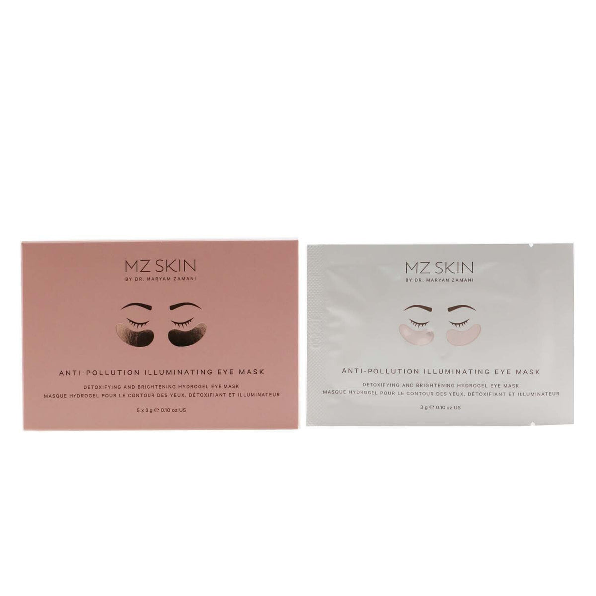 MZ Skin - Anti-Pollution Illuminating Eye Masks  - 5x 3g/0.1oz