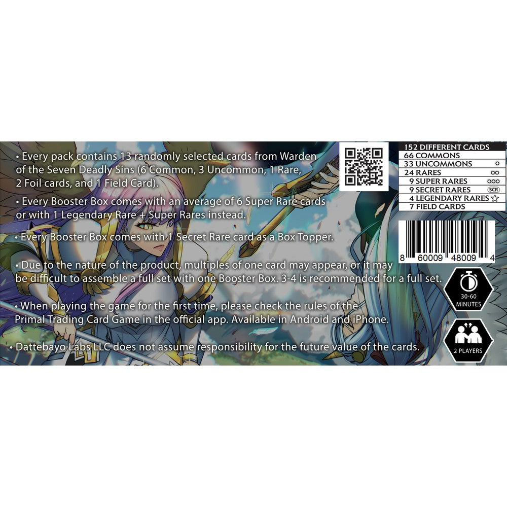 Primal TCG: Warden of the Seven Deadly Sins Booster Box (Set 3)
