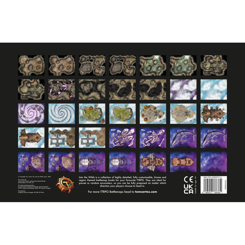 Into the Wilds Extraplanar Battlemap Books - Earth & Sky Board Game