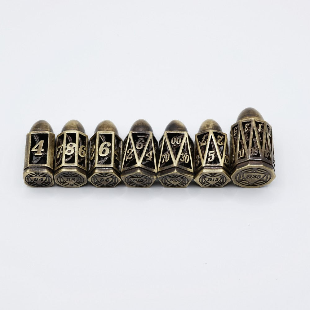 LPG Dice Bullet RPG Set Gold