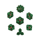 LPG Dice Leaf RPG Set Green/Red