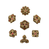 LPG Dice Leaf RPG Set Gold/Red