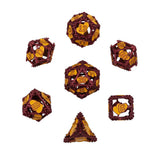LPG Dice Heart RPG Set Red/Yellow