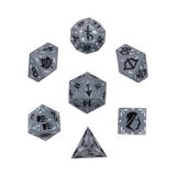 LPG Dice Rogue RPG Set Silver/Black