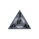 LPG Dice Rogue RPG Set Silver/Black