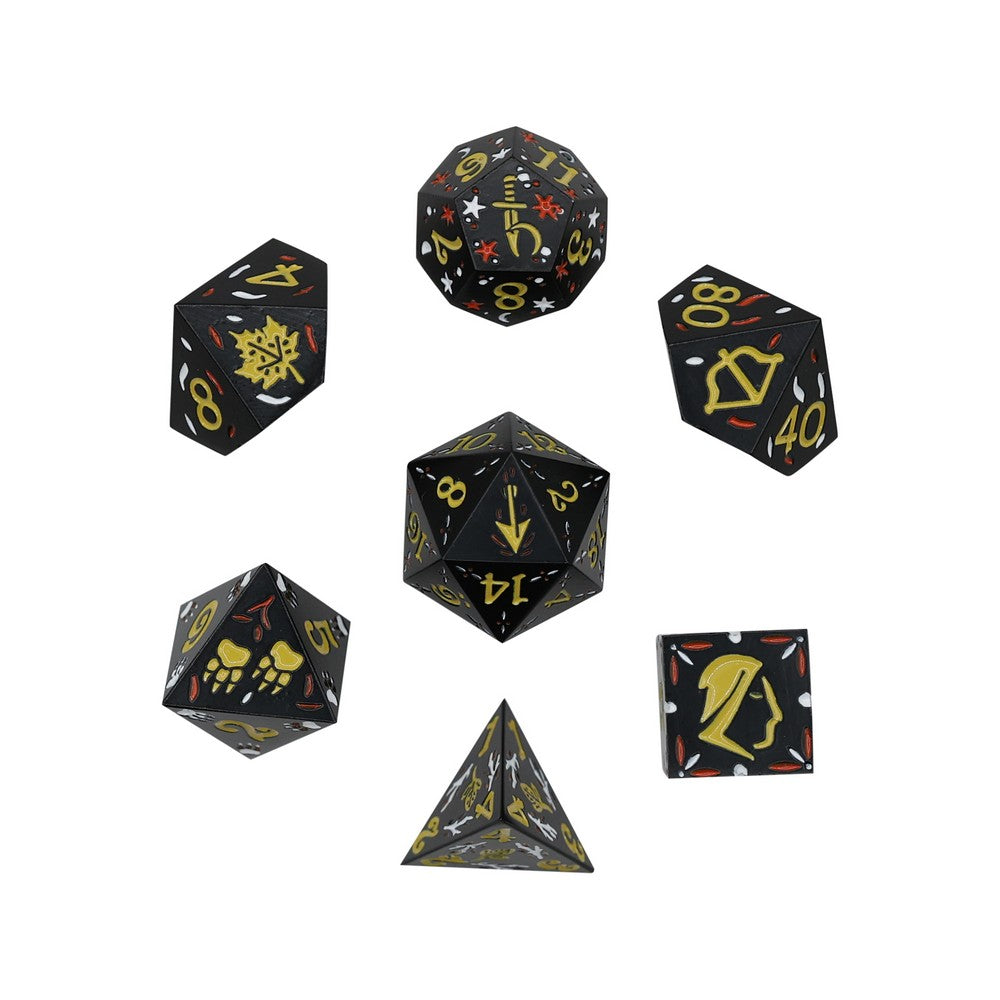 LPG Dice Rogue RPG Set Black/Yellow