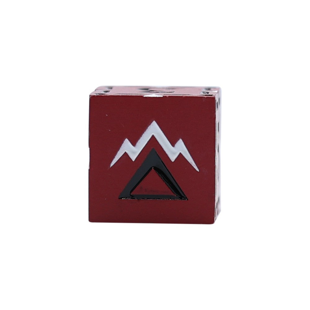 LPG Dice Warrior RPG Set Red/Black