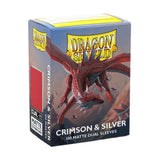 Dragon Shield: Sleeves  - Matte Dual  - Crimson & Silver