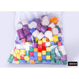 CHX BYZ1000A Bag of Wooden Pawns - Cubes - Discs - Tokens