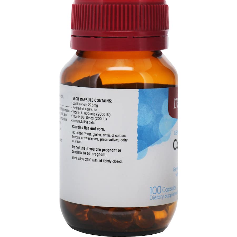 Red Seal Cod Liver Oil  Capsules 100pack