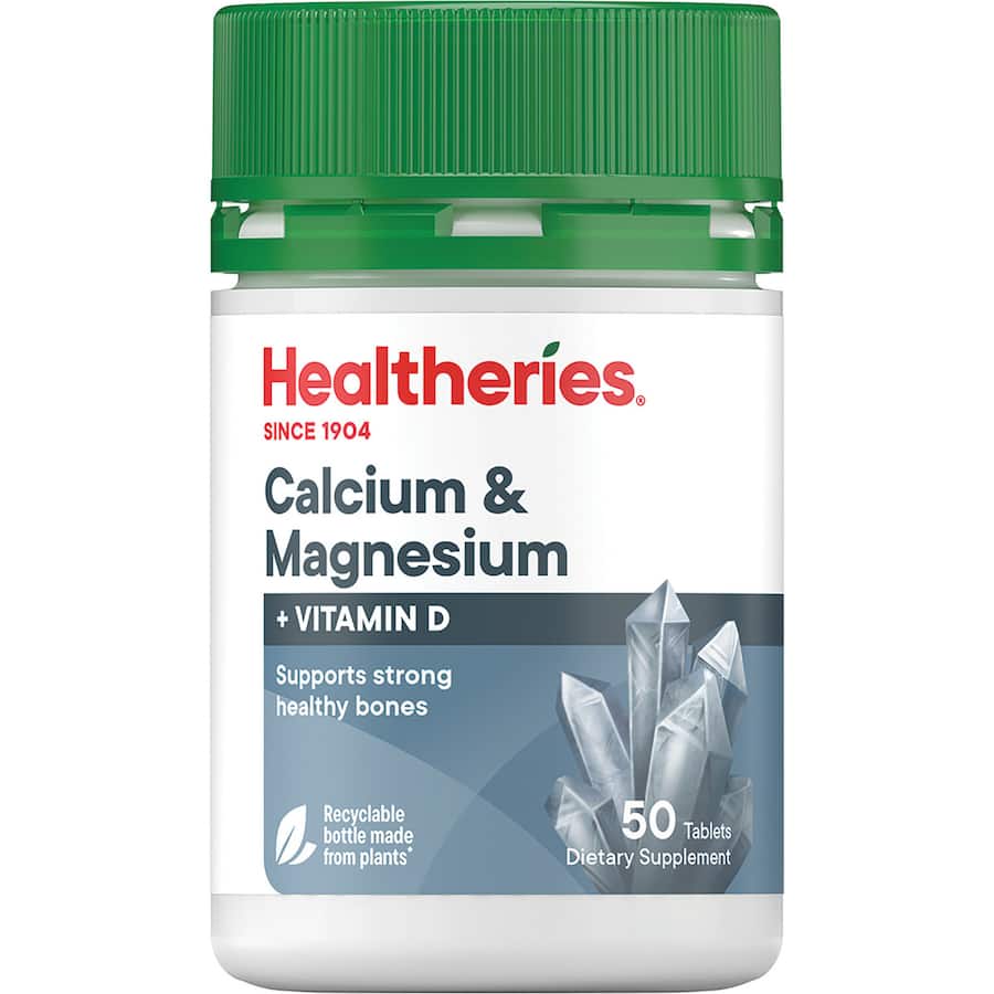 Healtheries Calcium & Magnesium 1000mg Tablets 50pack