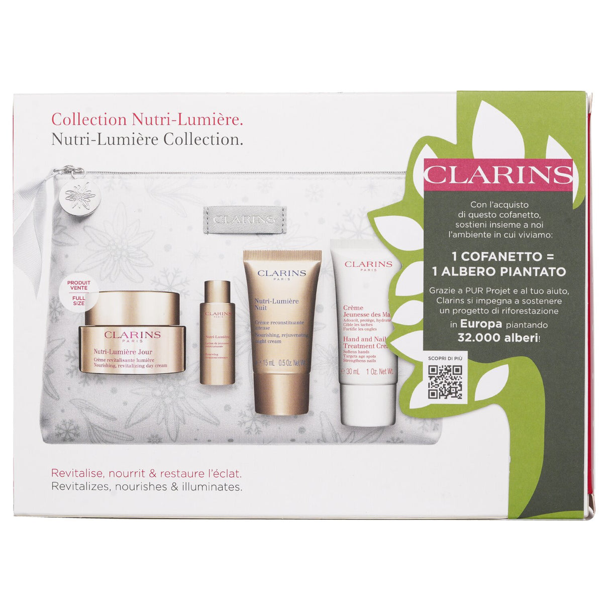 Clarins - Nutri-Lumiere Collection:  - 4pcs+1bag