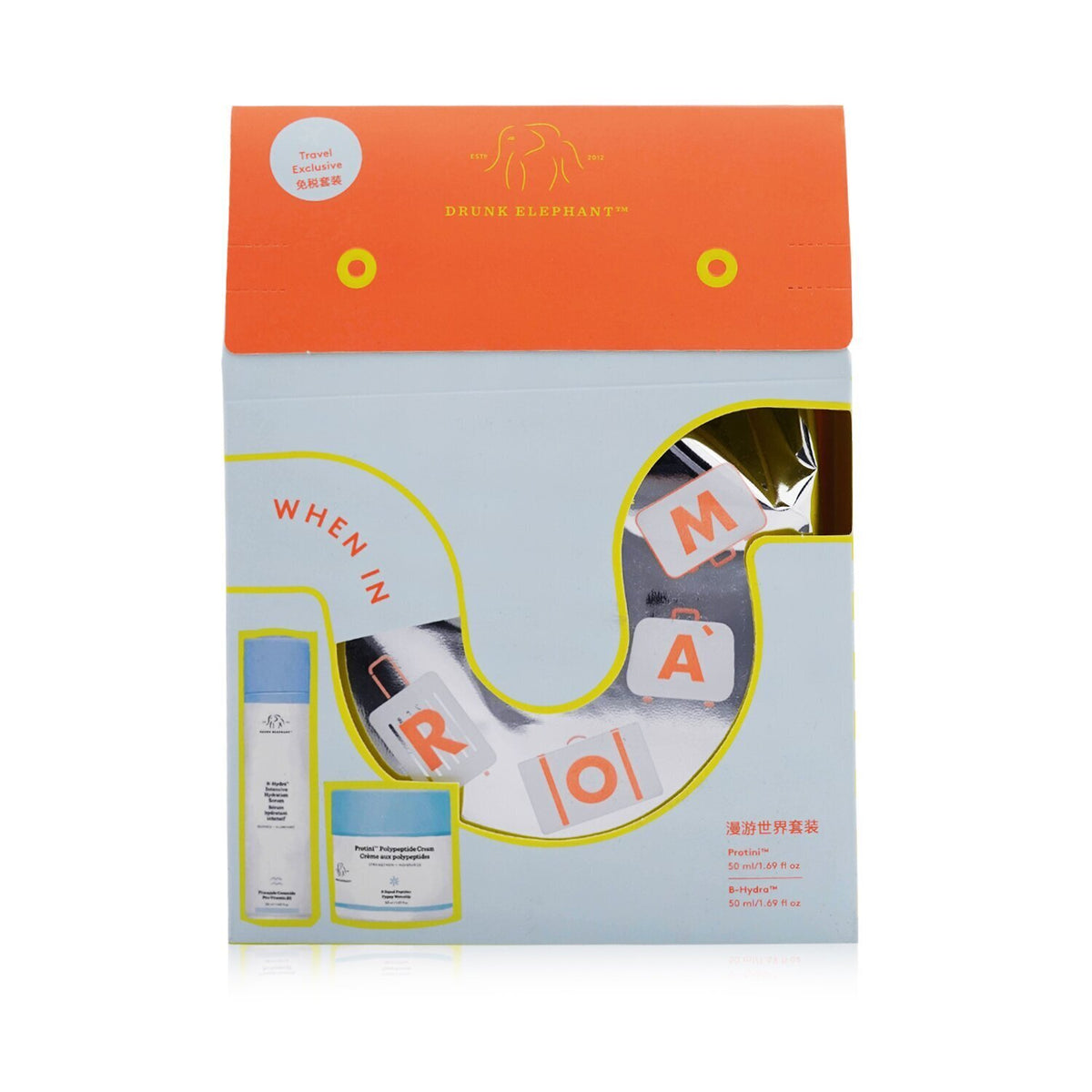 Drunk Elephant - When In Roam Set: Protini Polypeptide Cream 50ml+ B-Hydra Inten