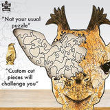 Puzzle - BMS - Giraffe Wooden Jigsaw 128Pc