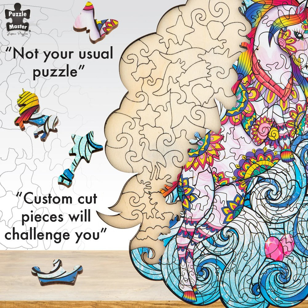 Puzzle - BMS - Unicorn Wooden Jigsaw 129Pc