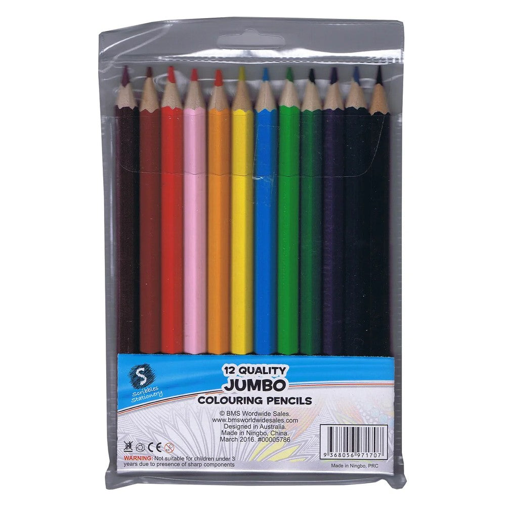 Jumbo Colouring Pencils (12)