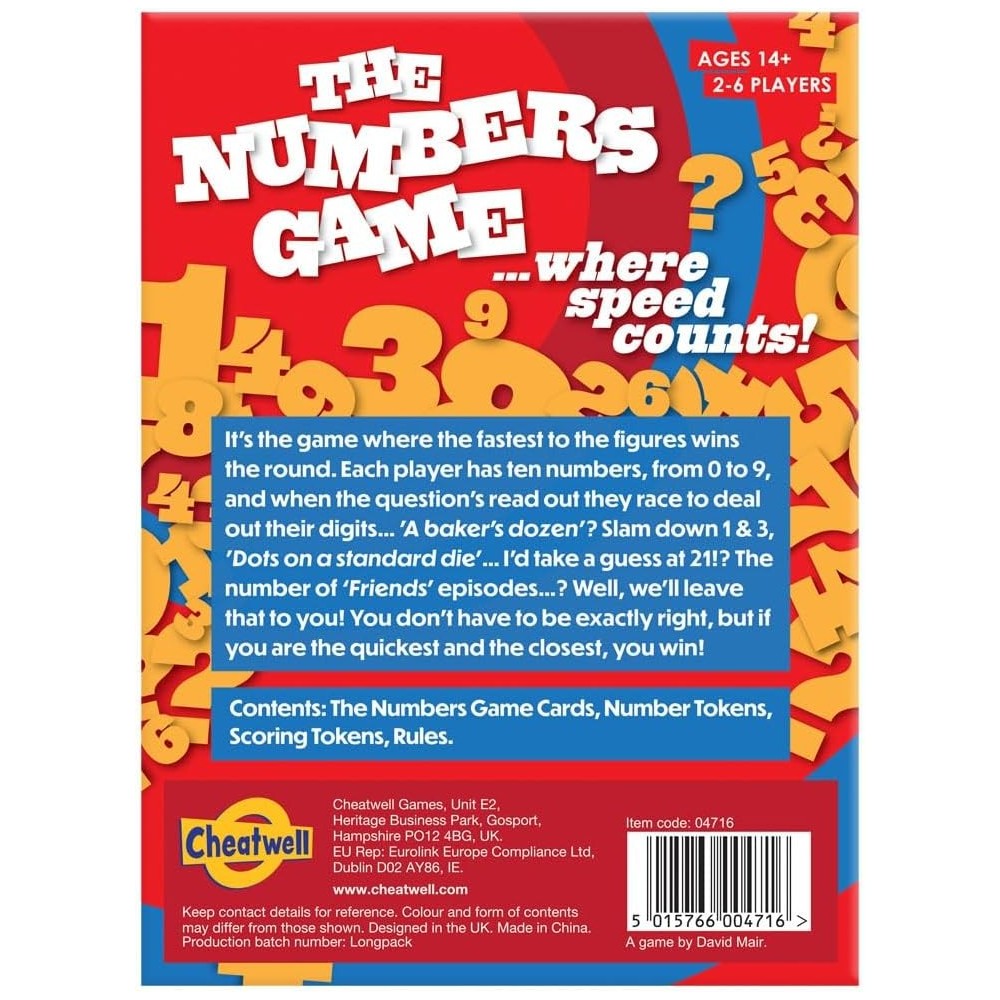 The Numbers Game Speed Counts!