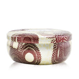 Voluspa - 3 Wick Decorative Tin Candle - Gilt Pomander & Hinoki  - 340g/12oz