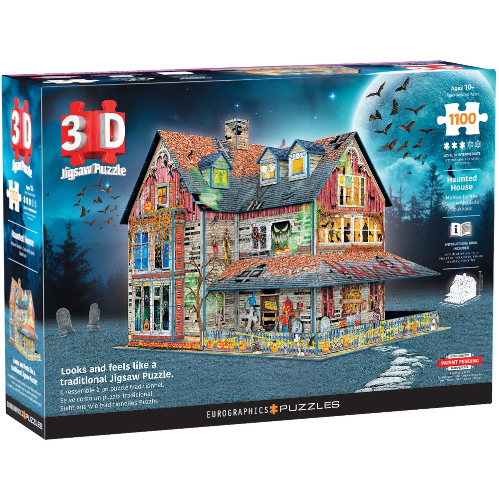 Eurographics - 3D Haunted House 1100 Piece - Jigsaw Puzzle