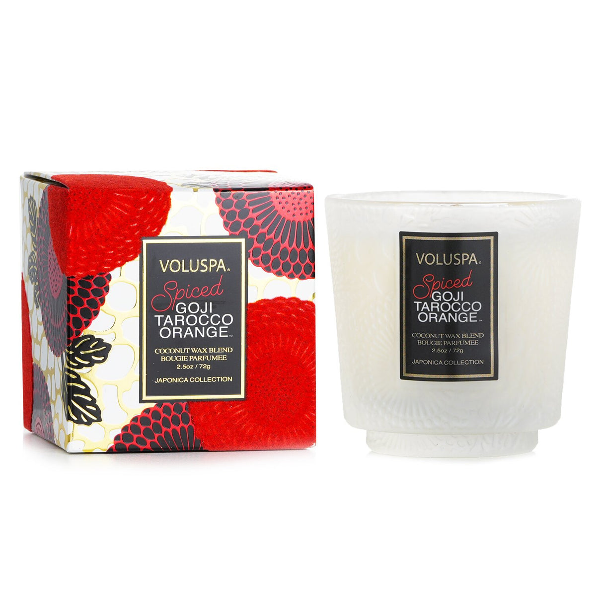 Voluspa - Petite Pedestal Candle - Spiced Goji Tarocco Orange  - 72g/2.5oz